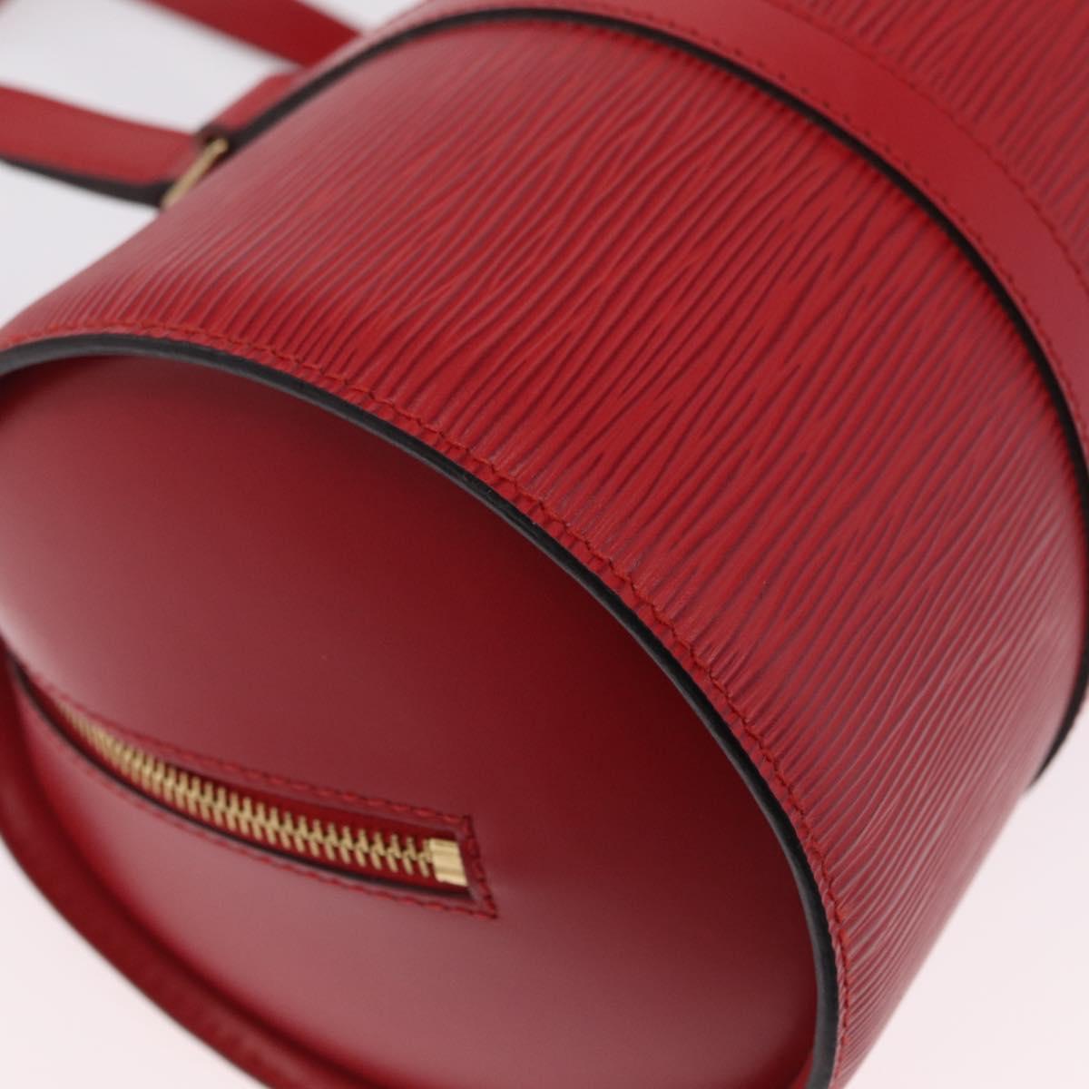 LOUIS VUITTON Epi Soufflot Hand Bag Red M52227 LV Auth BA15785V