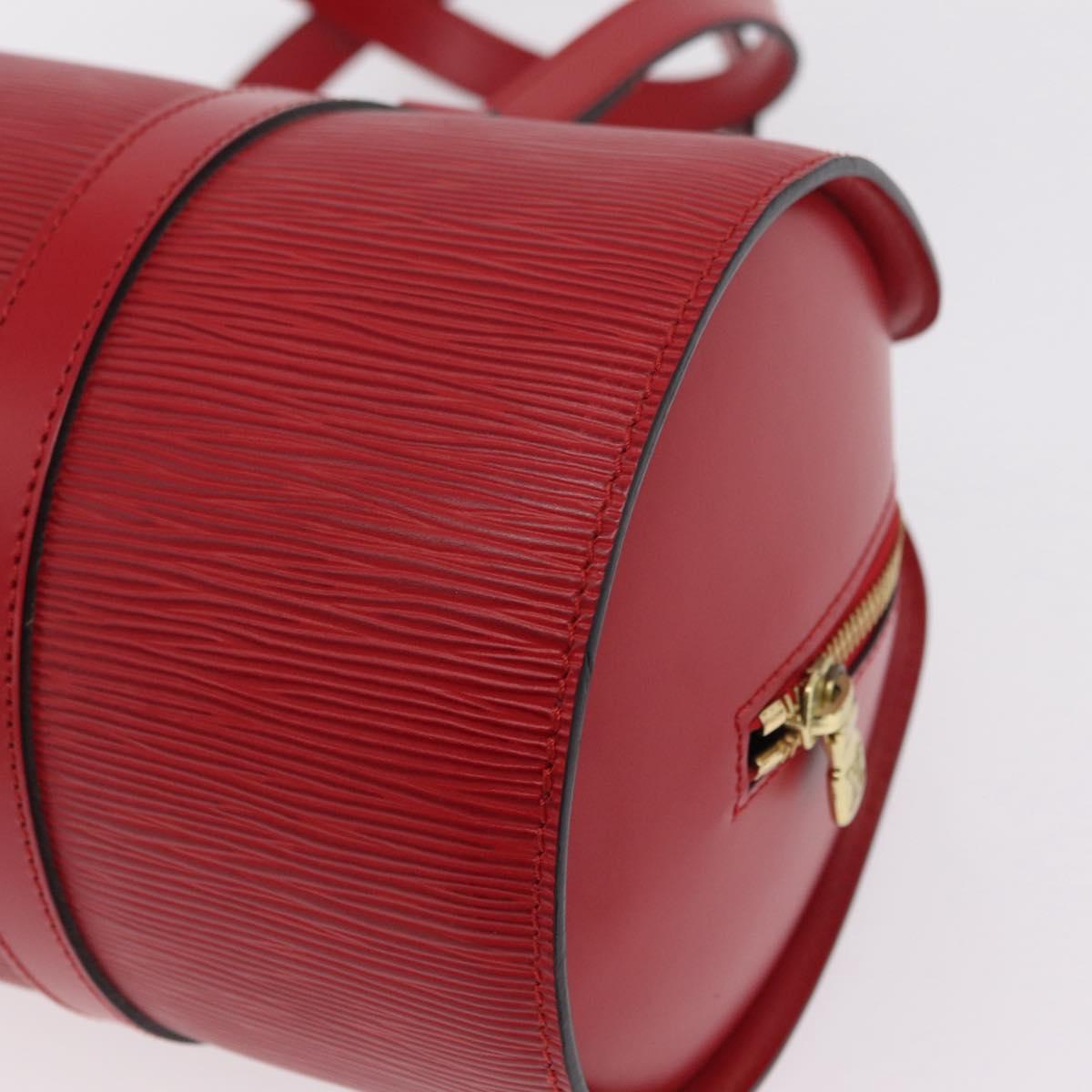 LOUIS VUITTON Epi Soufflot Hand Bag Red M52227 LV Auth BA15785V