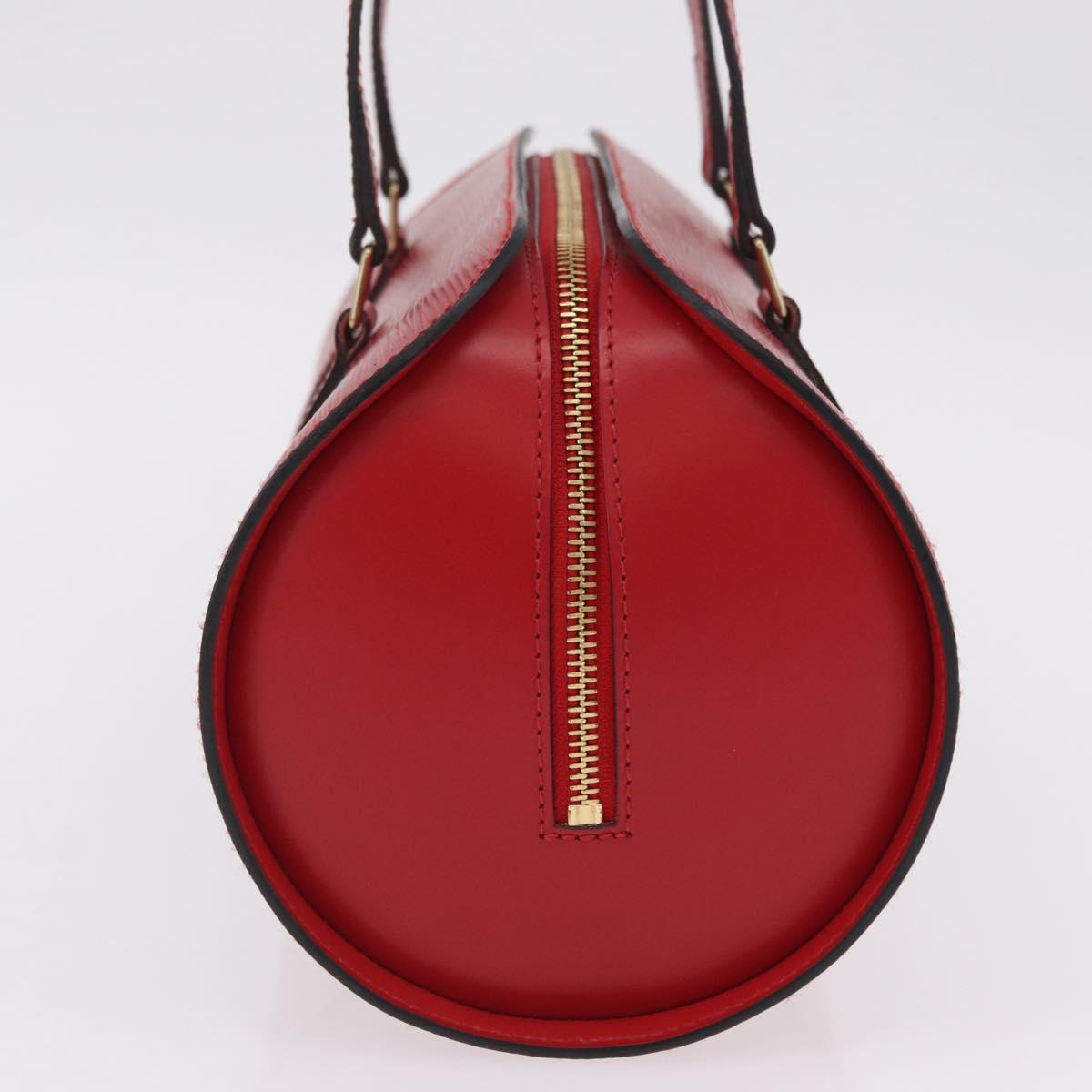 LOUIS VUITTON Epi Soufflot Hand Bag Red M52227 LV Auth BA15785V