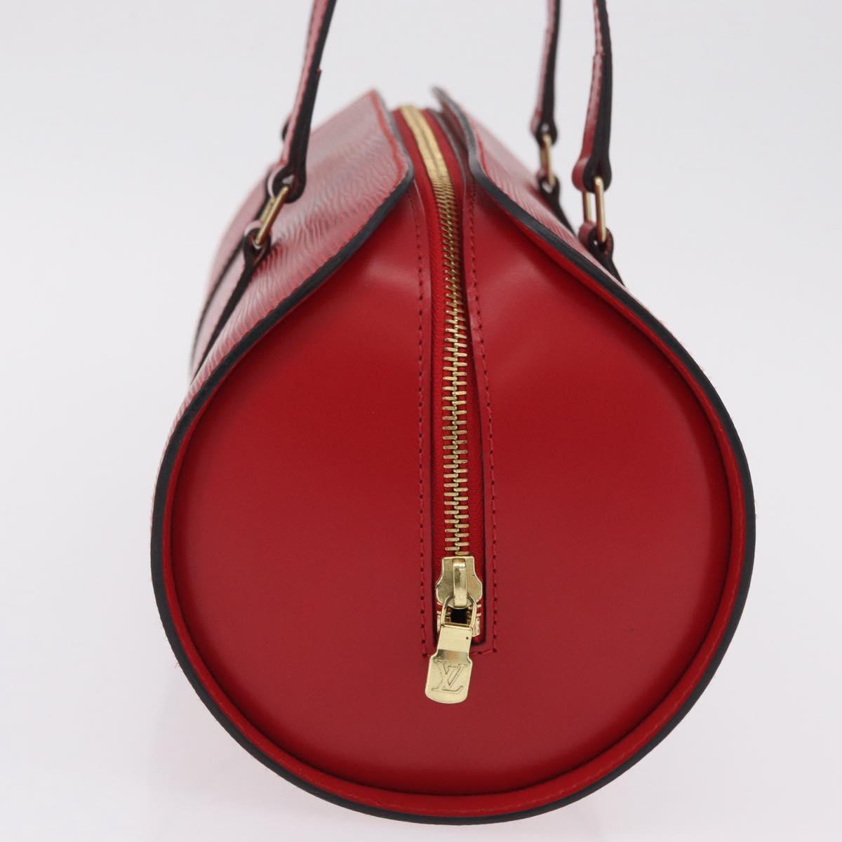 LOUIS VUITTON Epi Soufflot Hand Bag Red M52227 LV Auth BA15785V