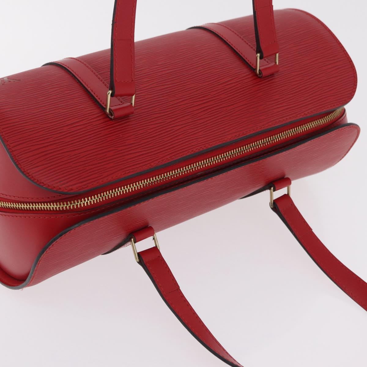 LOUIS VUITTON Epi Soufflot Hand Bag Red M52227 LV Auth BA15785V