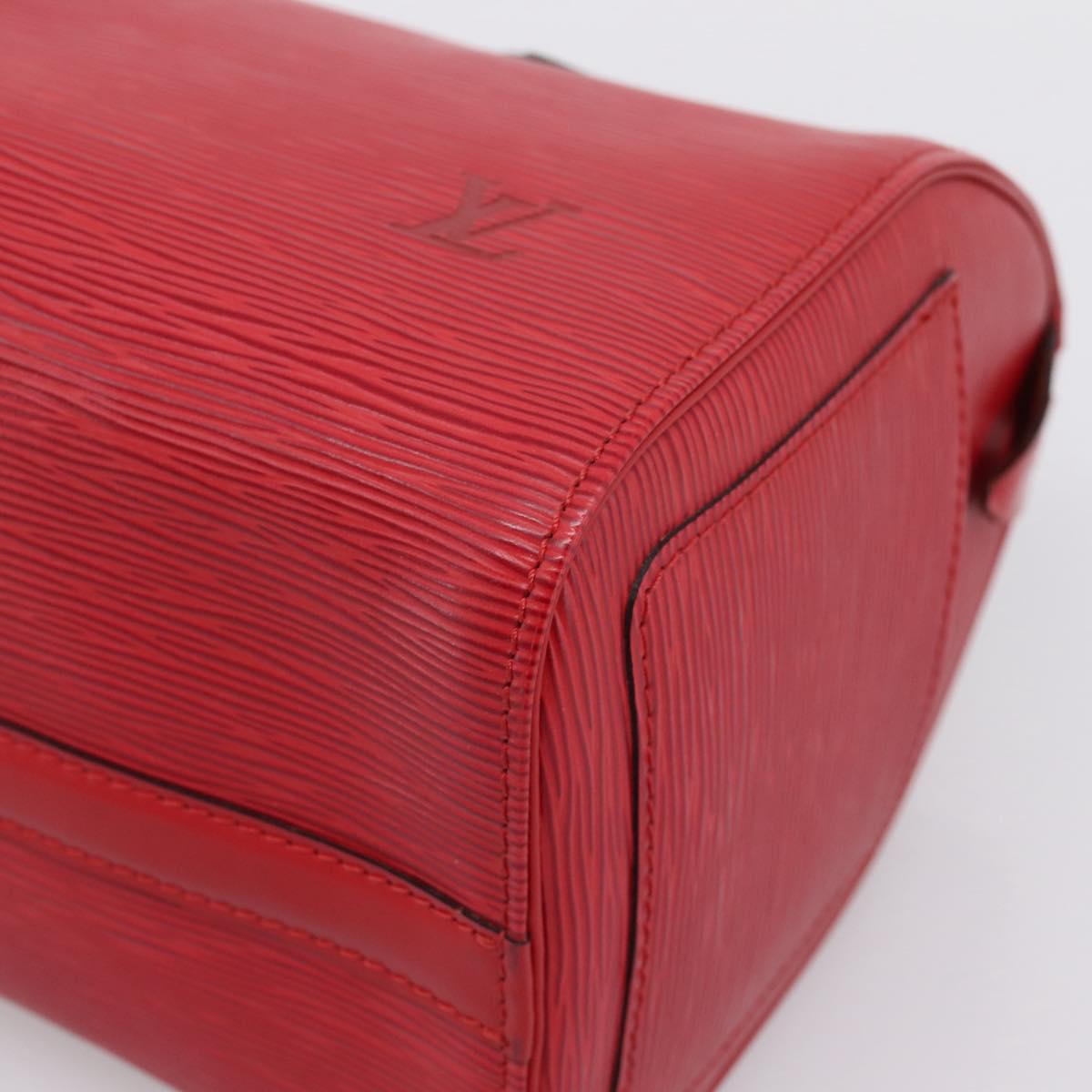 LOUIS VUITTON Epi Speedy 25 Hand Bag Castilian Red M43017 LV Auth BA15786V