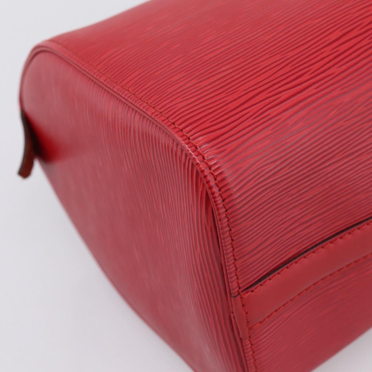 LOUIS VUITTON Epi Speedy 25 Hand Bag Castilian Red M43017 LV Auth BA15786V