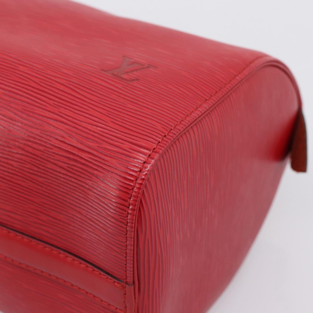 LOUIS VUITTON Epi Speedy 25 Hand Bag Castilian Red M43017 LV Auth BA15786V