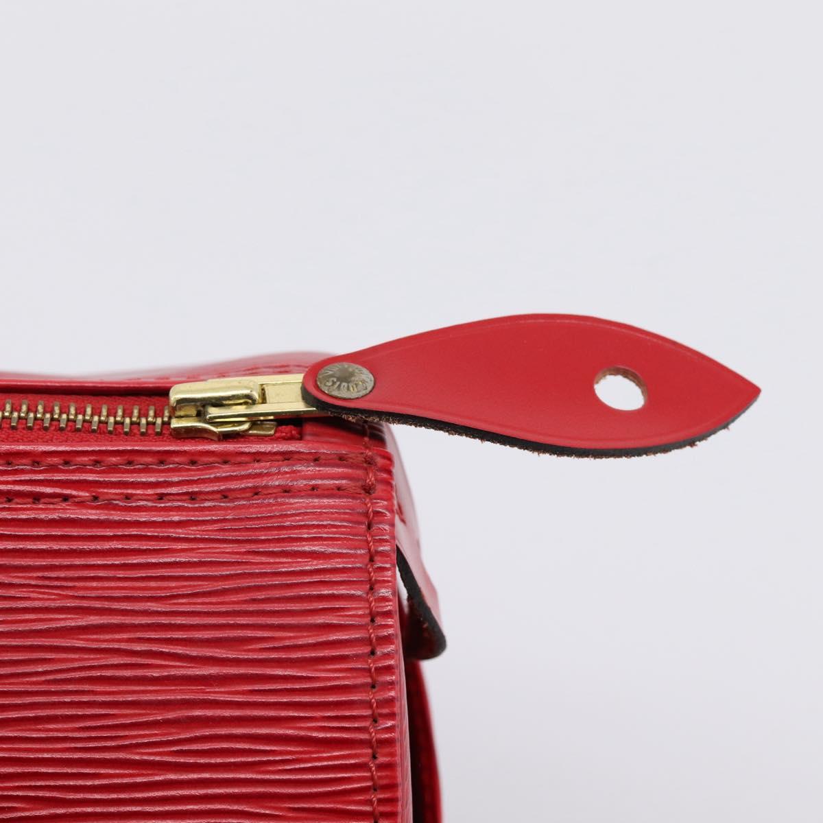 LOUIS VUITTON Epi Speedy 25 Hand Bag Castilian Red M43017 LV Auth BA15786V