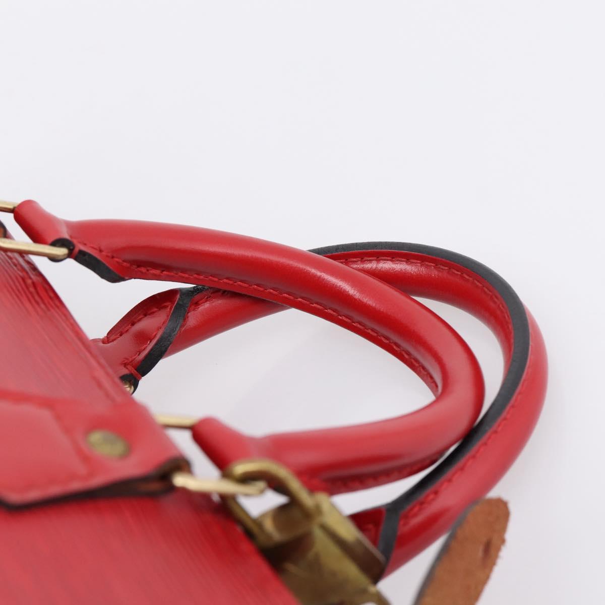 LOUIS VUITTON Epi Speedy 25 Hand Bag Castilian Red M43017 LV Auth BA15786V