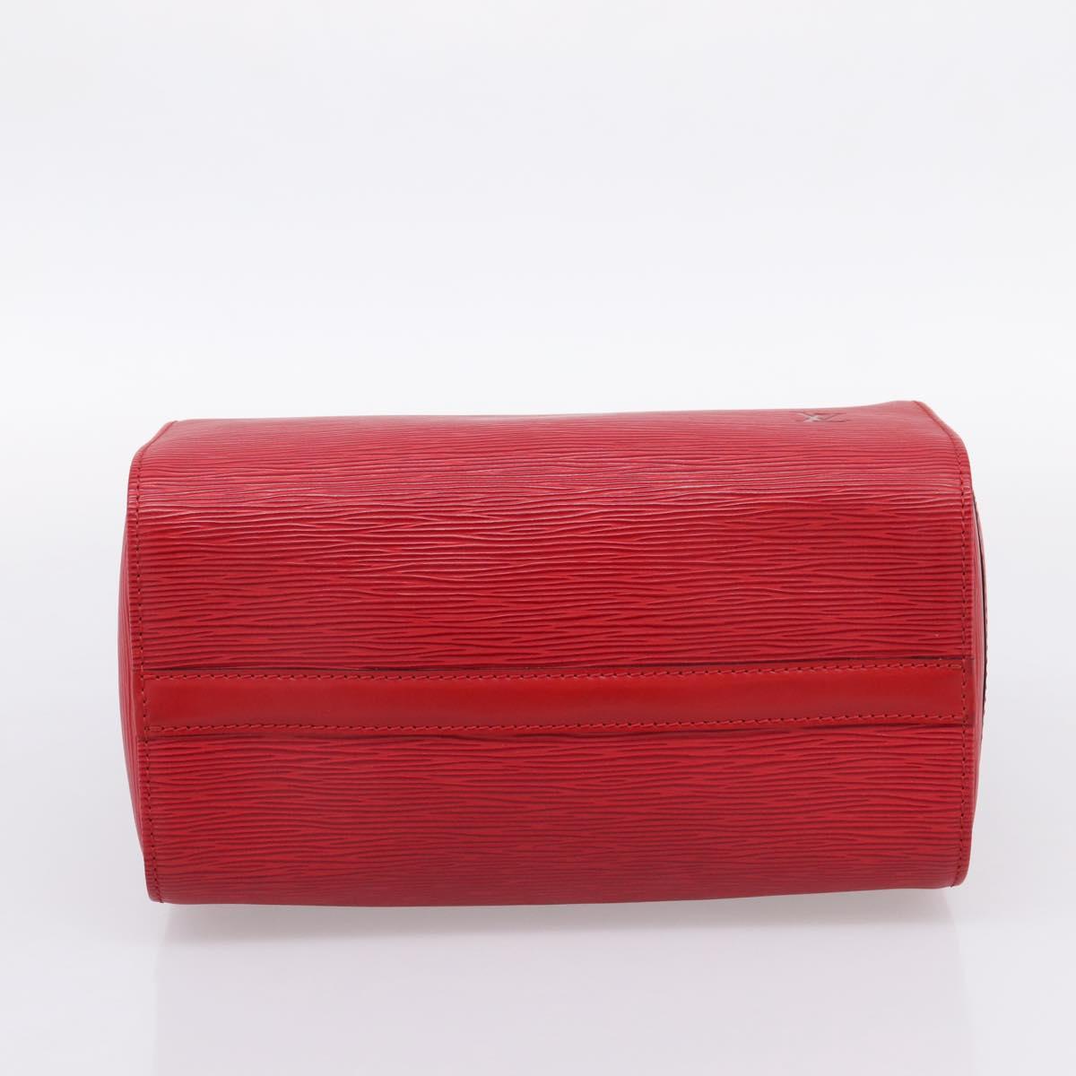 LOUIS VUITTON Epi Speedy 25 Hand Bag Castilian Red M43017 LV Auth BA15786V