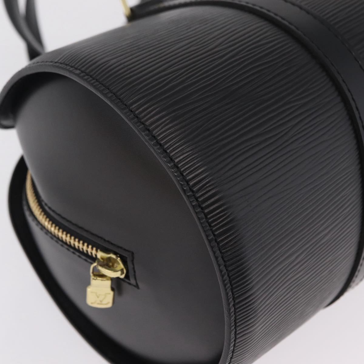 LOUIS VUITTON Epi Soufflot Hand Bag Black M52222 LV Auth BA15788V