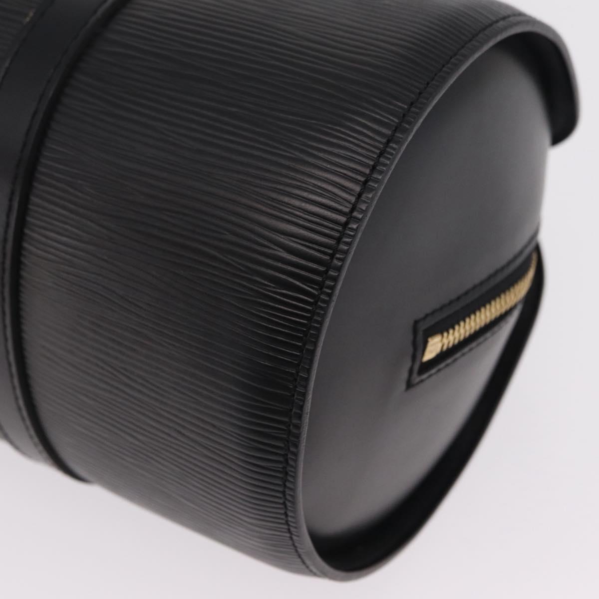 LOUIS VUITTON Epi Soufflot Hand Bag Black M52222 LV Auth BA15788V