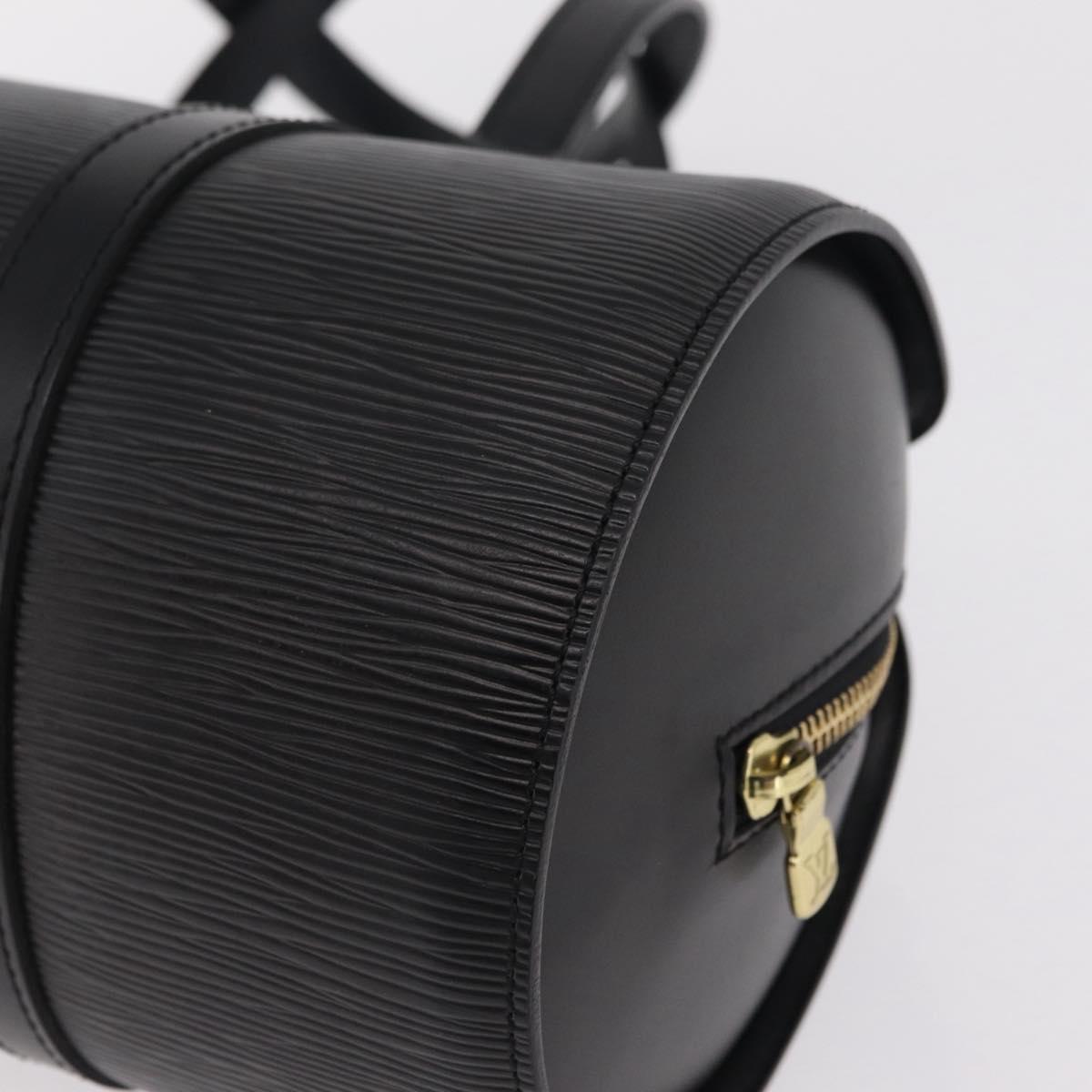 LOUIS VUITTON Epi Soufflot Hand Bag Black M52222 LV Auth BA15788V