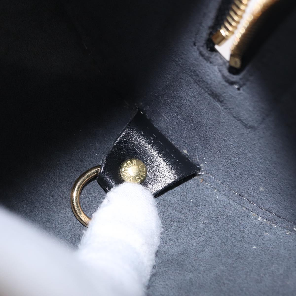 LOUIS VUITTON Epi Soufflot Hand Bag Black M52222 LV Auth BA15788V