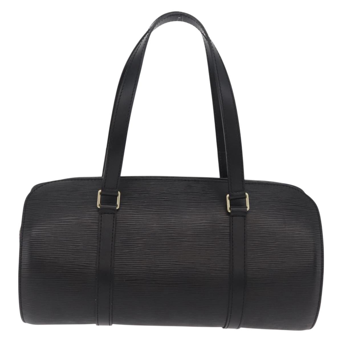 LOUIS VUITTON Epi Soufflot Hand Bag Black M52222 LV Auth BA15788V