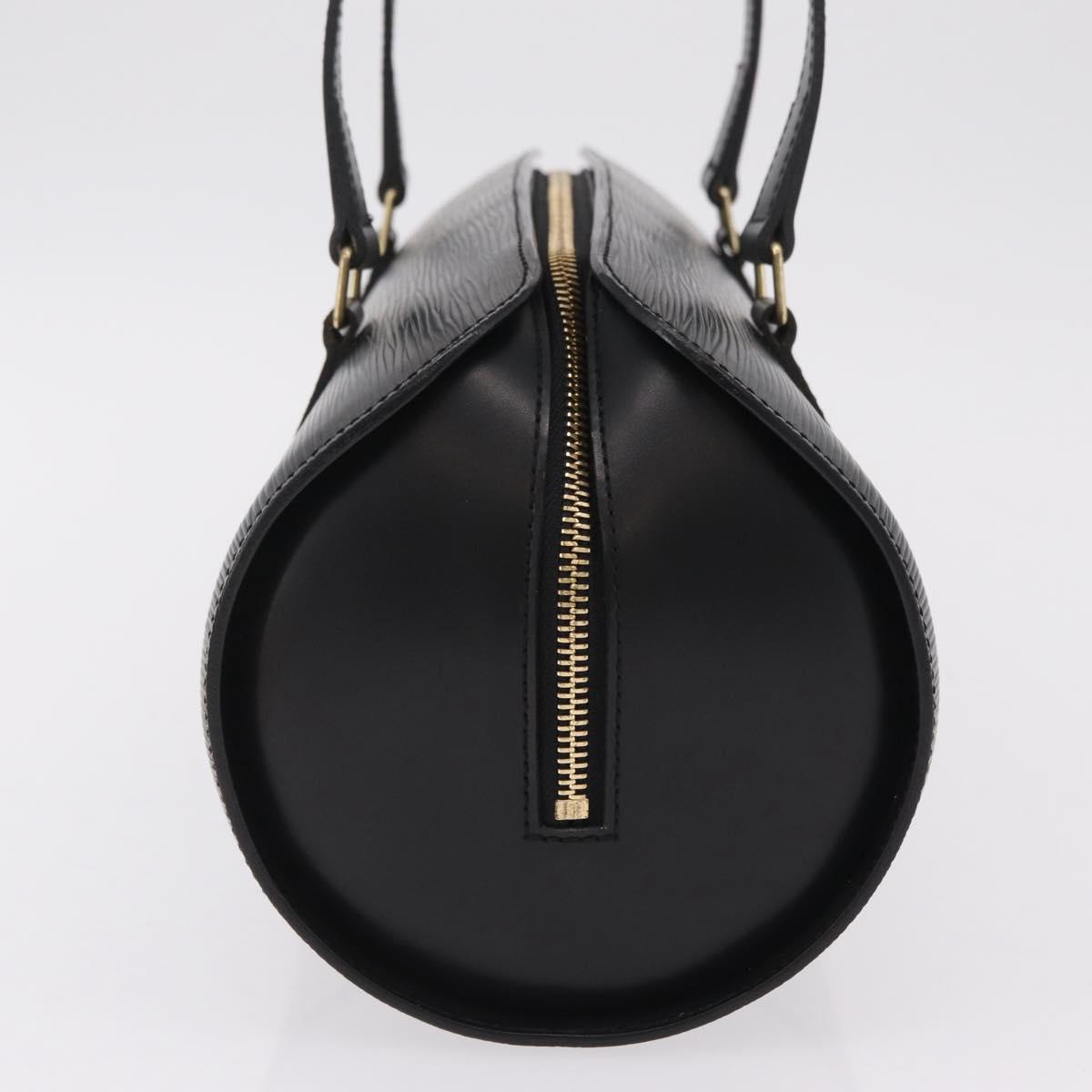 LOUIS VUITTON Epi Soufflot Hand Bag Black M52222 LV Auth BA15788V