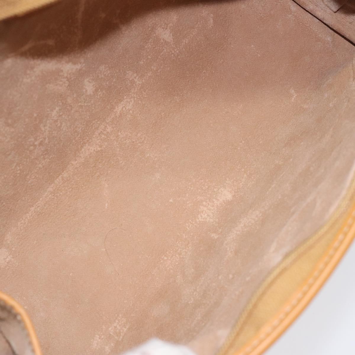 GUCCI Micro GG Supreme Clutch Bag PVC Beige Gold 014 58 0198 Auth BA1579