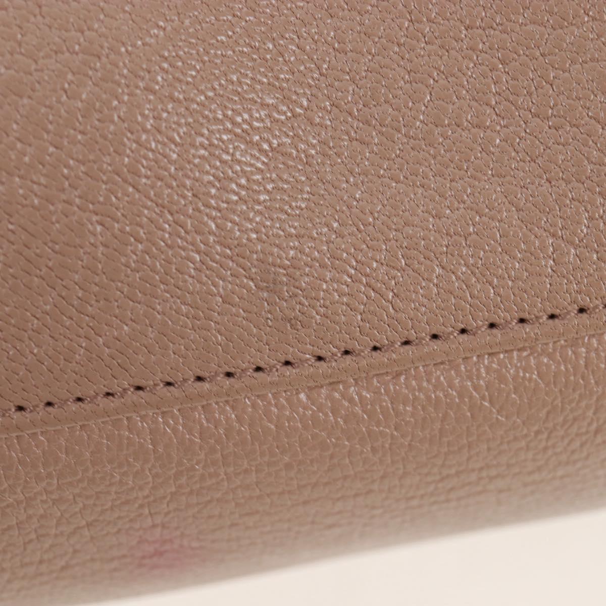BALENCIAGA Classic Metal Edge City Leather 2way Beige Gold 390160 Auth BA15796M