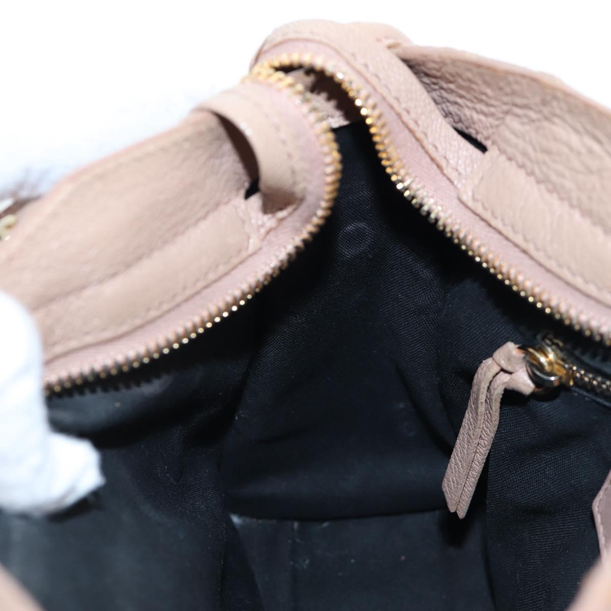 BALENCIAGA Classic Metal Edge City Leather 2way Beige Gold 390160 Auth BA15796M