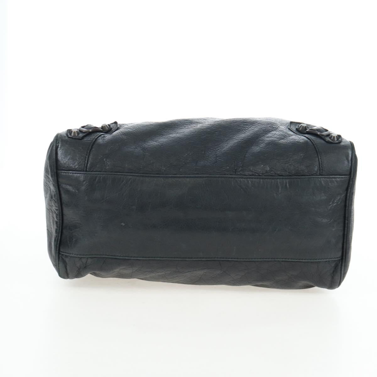 BALENCIAGA Classic Vero Hand Bag Leather 2way Black 235216 Auth BA15797V