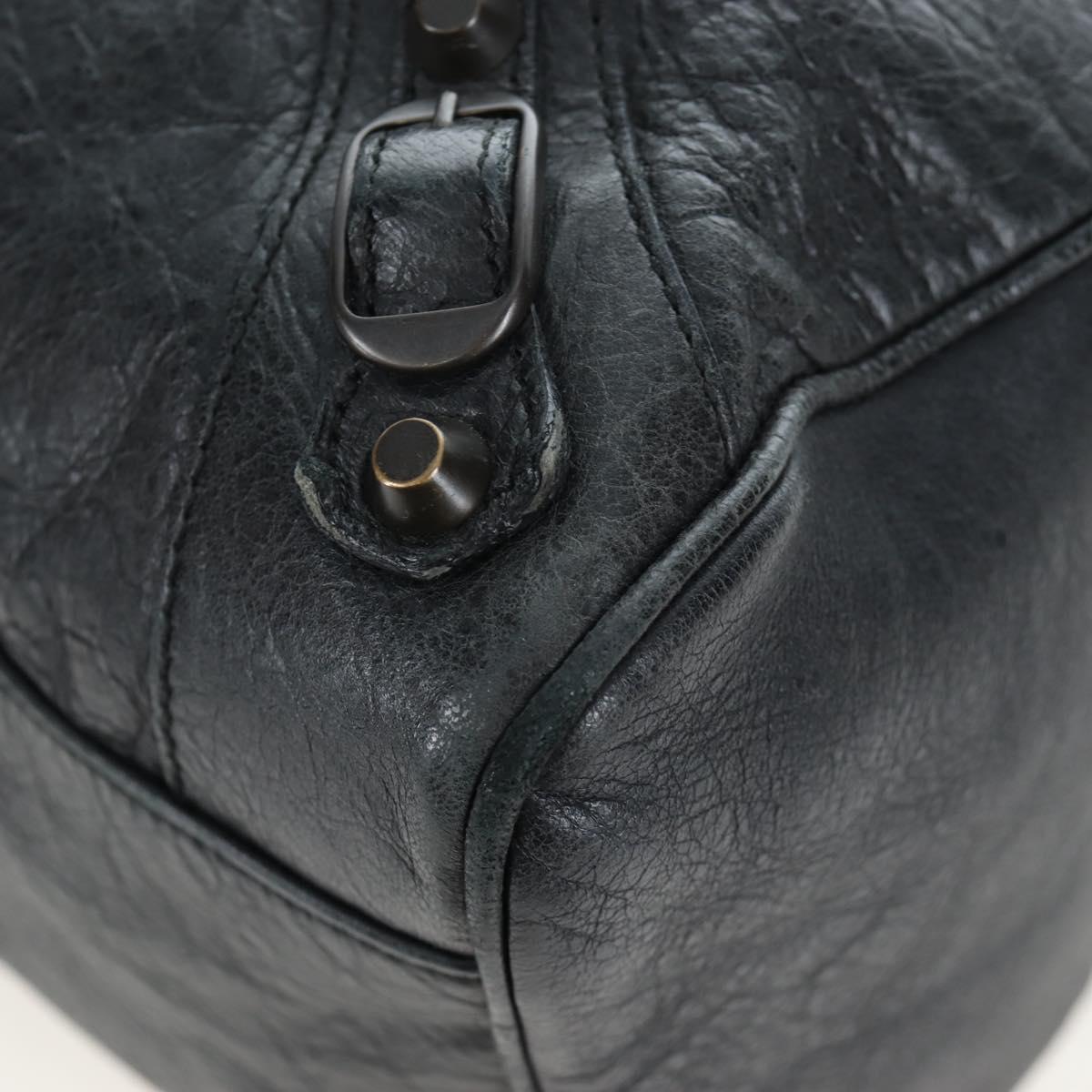 BALENCIAGA Classic Vero Hand Bag Leather 2way Black 235216 Auth BA15797V