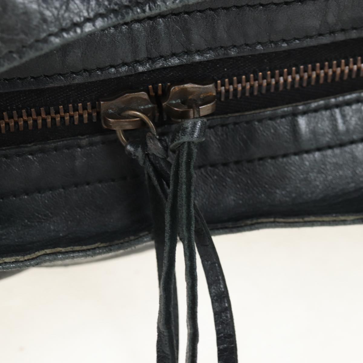 BALENCIAGA Classic Vero Hand Bag Leather 2way Black 235216 Auth BA15797V
