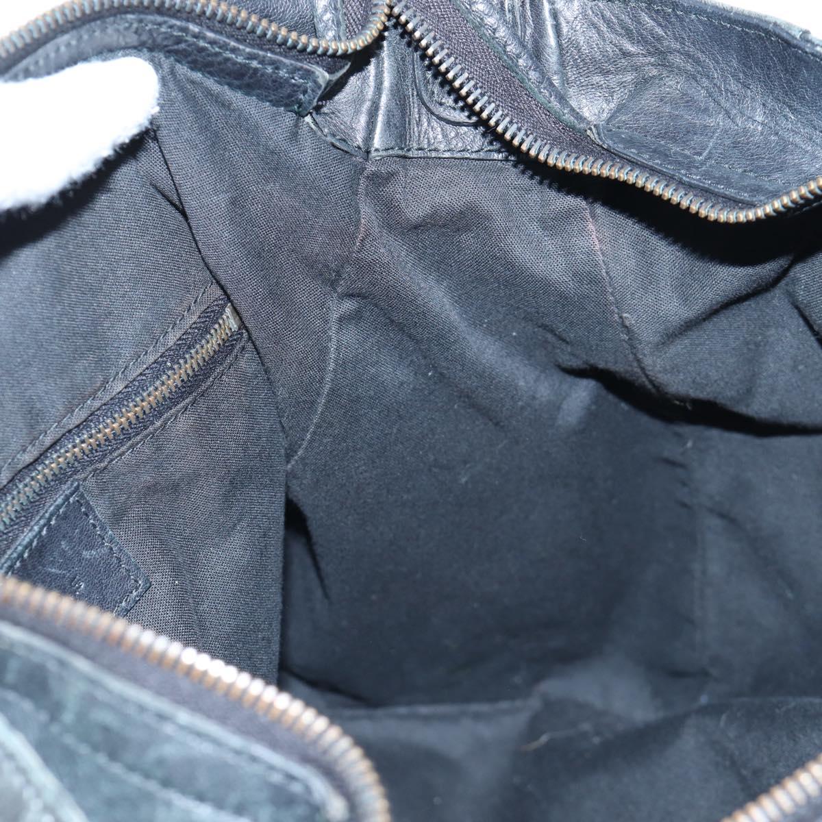 BALENCIAGA Classic Vero Hand Bag Leather 2way Black 235216 Auth BA15797V