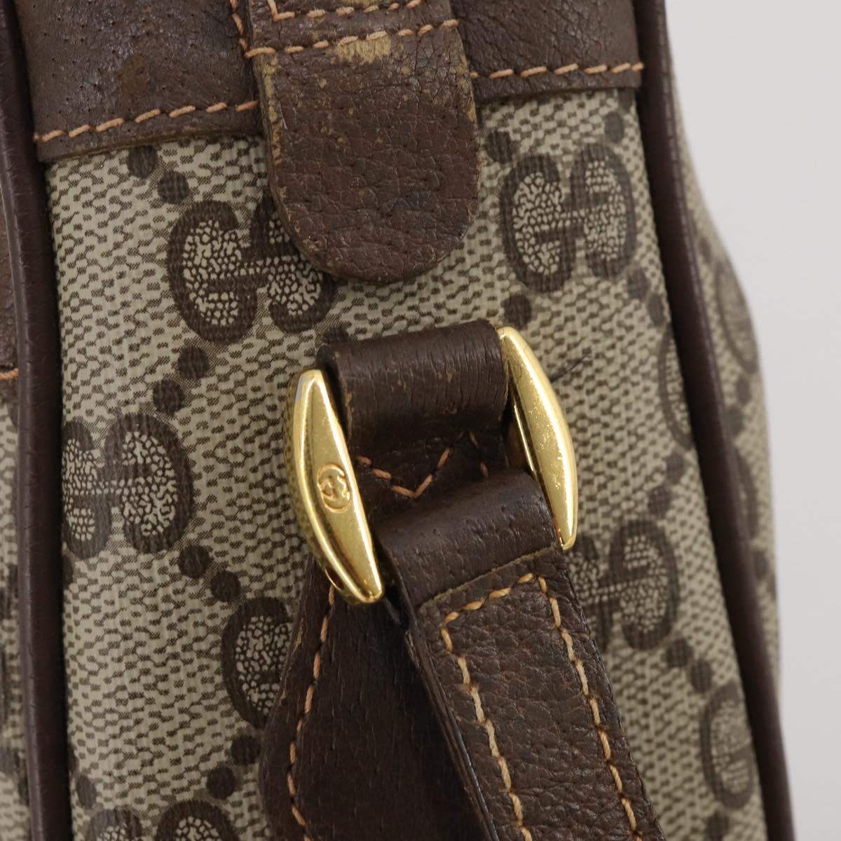 GUCCI GG Supreme Web Sherry Line Shoulder Bag PVC Beige 56 02 087 Auth BA15803