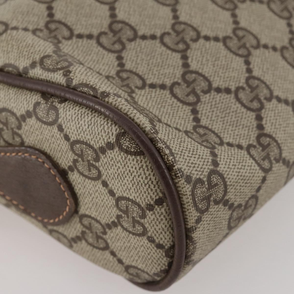 GUCCI GG Supreme Web Sherry Line Shoulder Bag PVC Beige 56 02 087 Auth BA15803