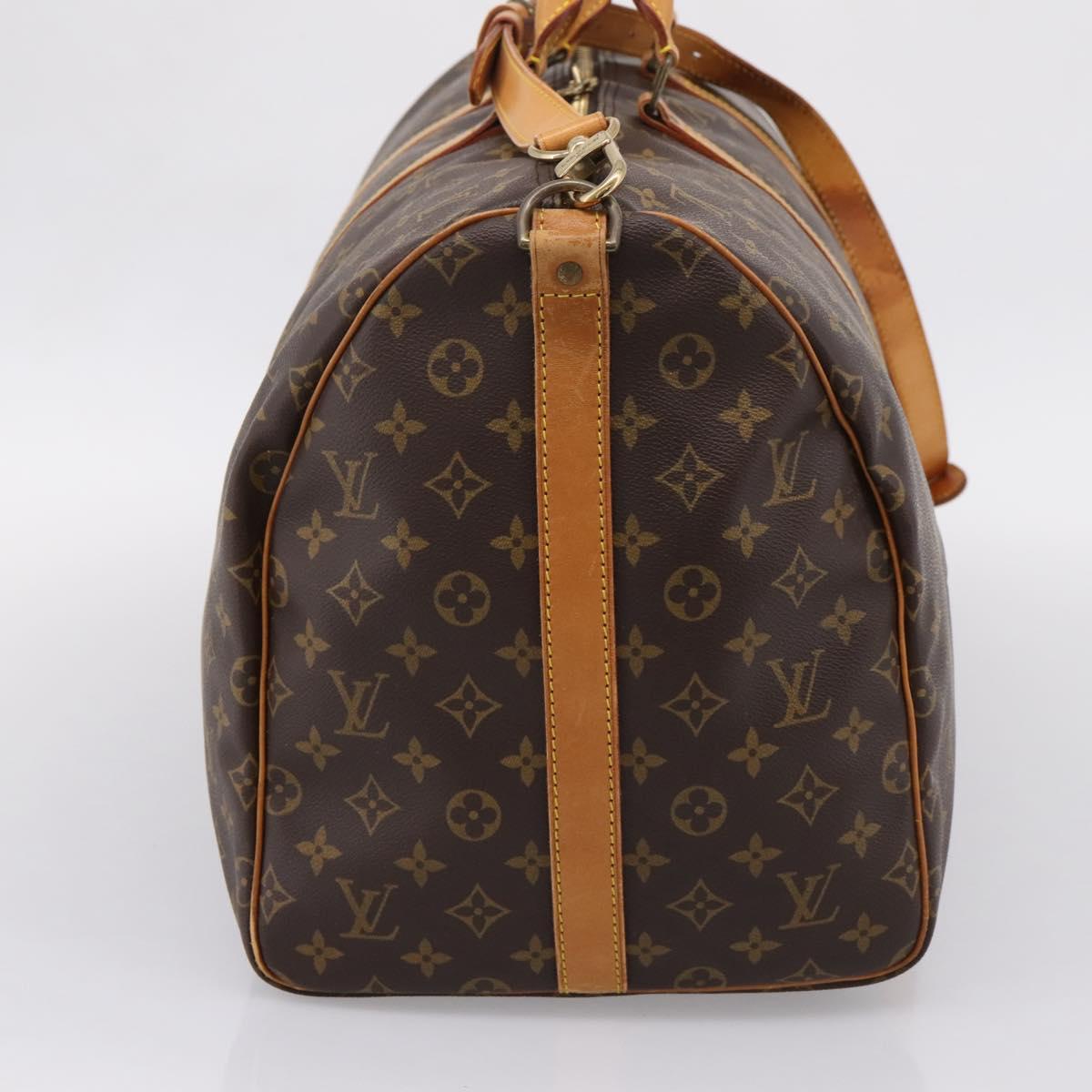 LOUIS VUITTON Monogram Keepall Bandouliere55 Boston Bag M41414 LV Auth BA15805V