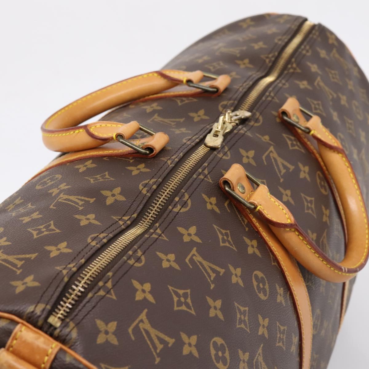 LOUIS VUITTON Monogram Keepall Bandouliere55 Boston Bag M41414 LV Auth BA15805V