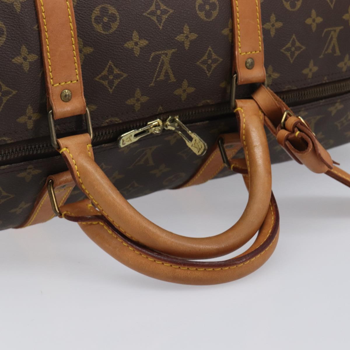 LOUIS VUITTON Monogram Keepall 60 Boston Bag M41422 LV Auth BA15807