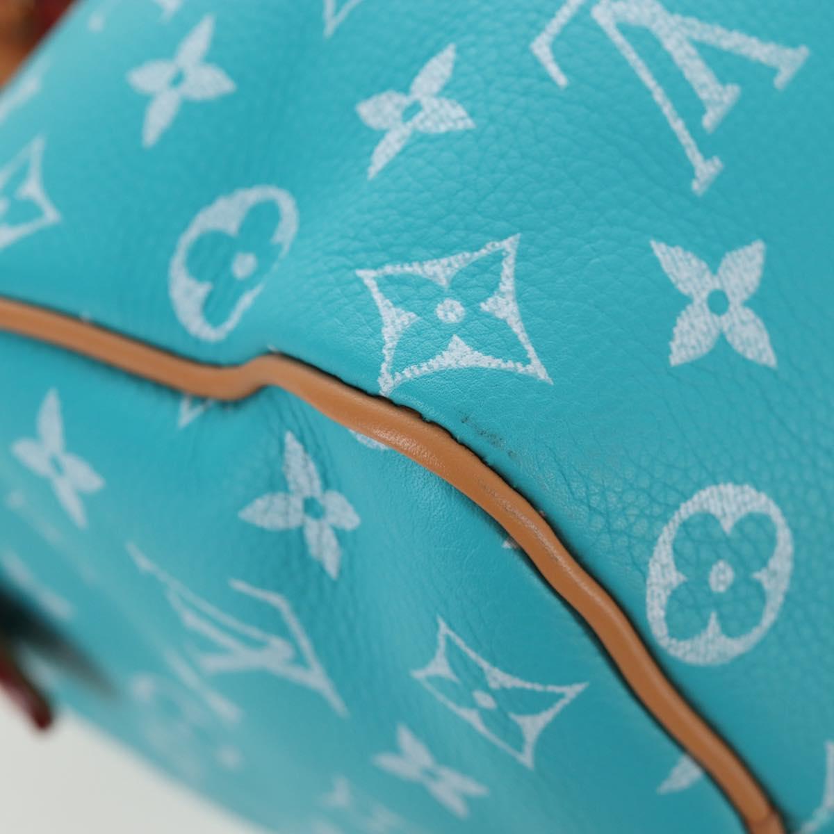 LOUIS VUITTON Speedy P9 Bandouliere 25 Bag Turquoise Blue M11561 Auth BA15809SM