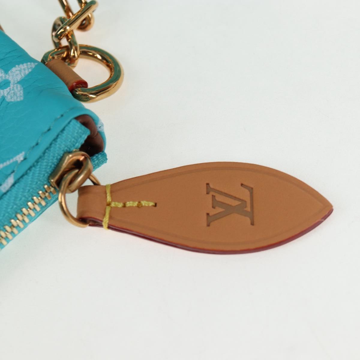 LOUIS VUITTON Speedy P9 Bandouliere 25 Bag Turquoise Blue M11561 Auth BA15809SM