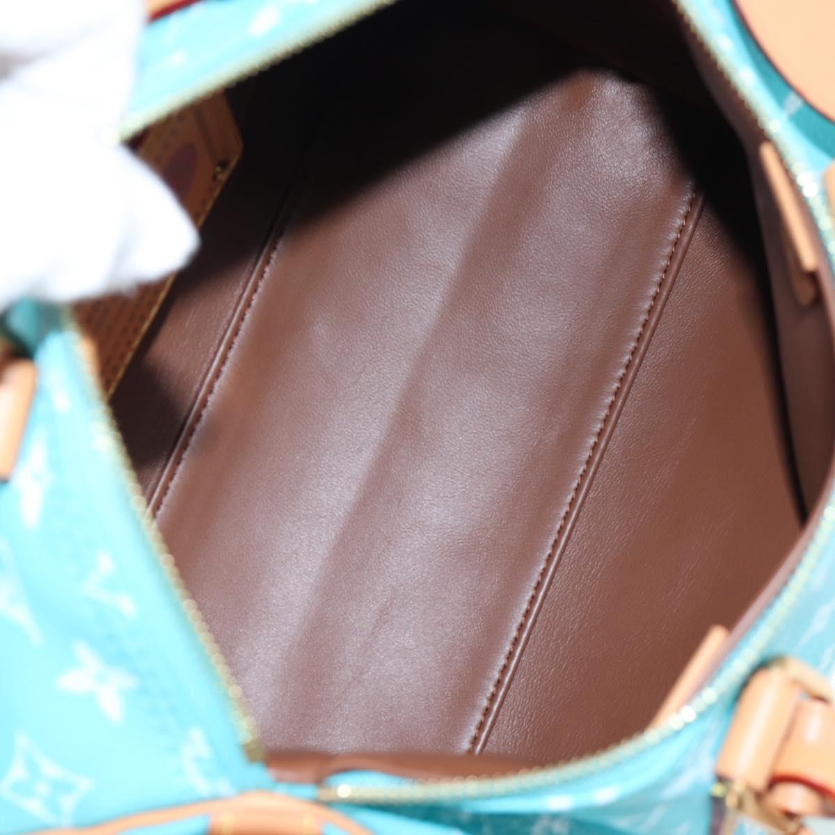 LOUIS VUITTON Speedy P9 Bandouliere 25 Bag Turquoise Blue M11561 Auth BA15809SM