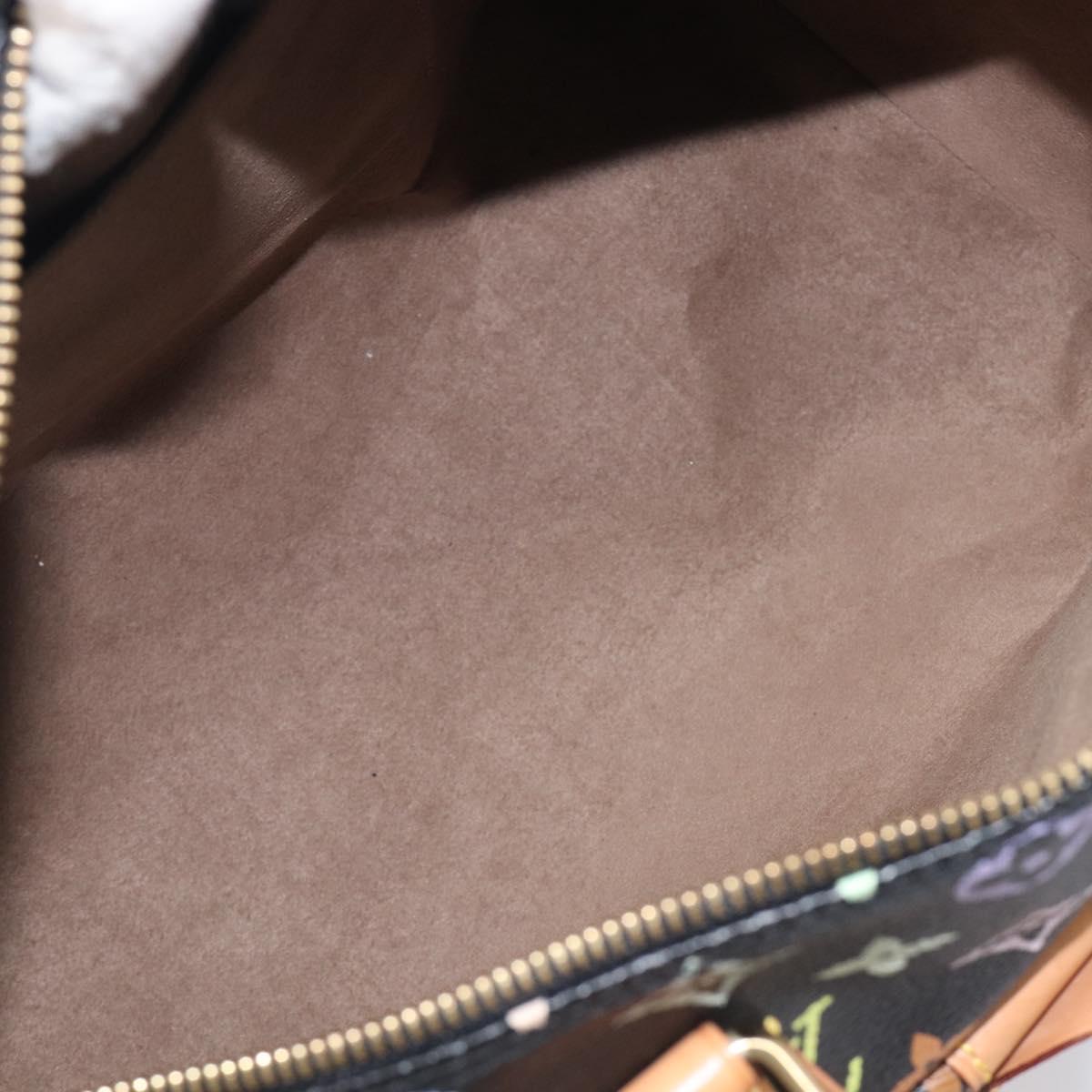 LOUIS VUITTON Monogram Multicolor Speedy 30 Hand Bag Black M92642 Auth BA15811V