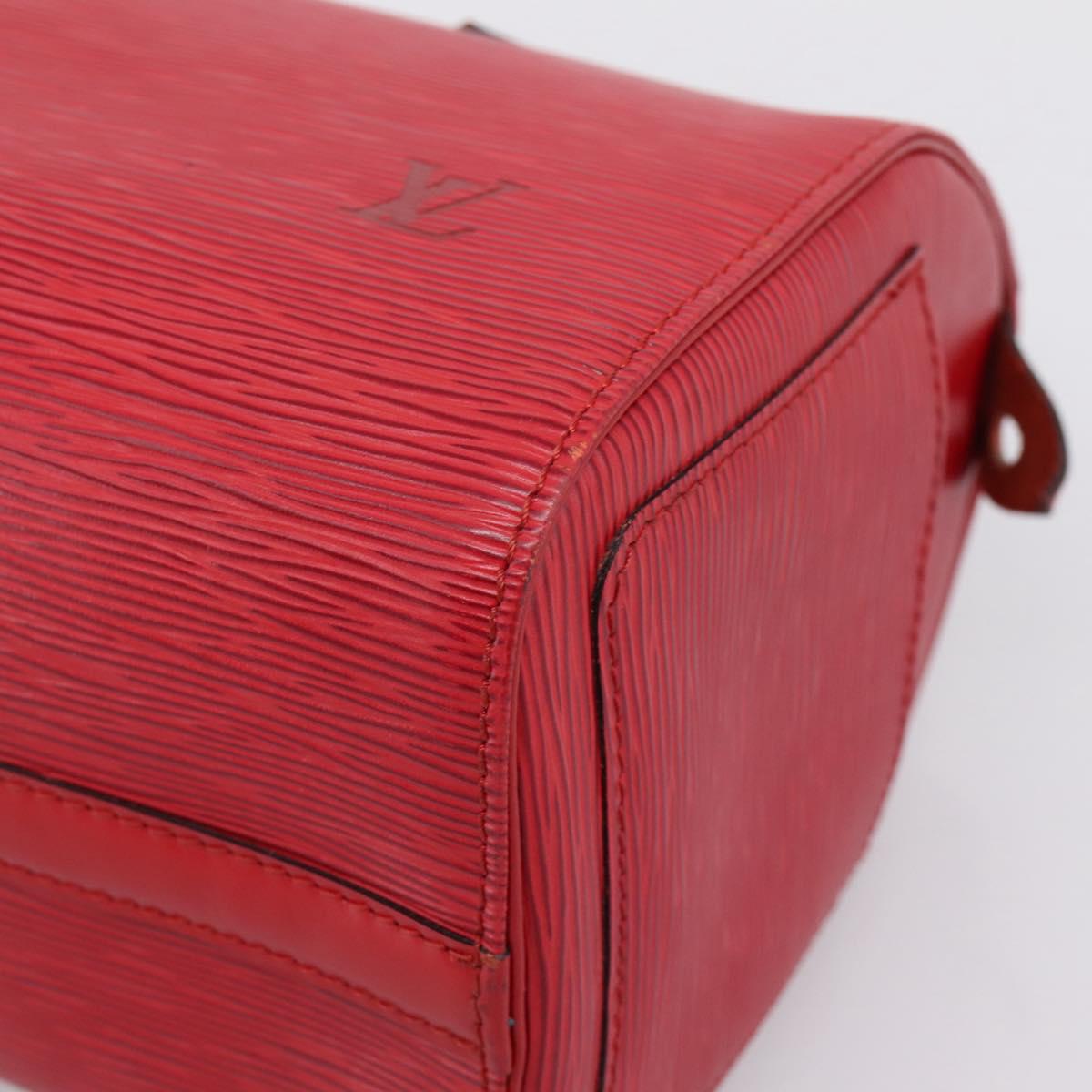 LOUIS VUITTON Epi Speedy 25 Hand Bag Castilian Red M43017 LV Auth BA15812V