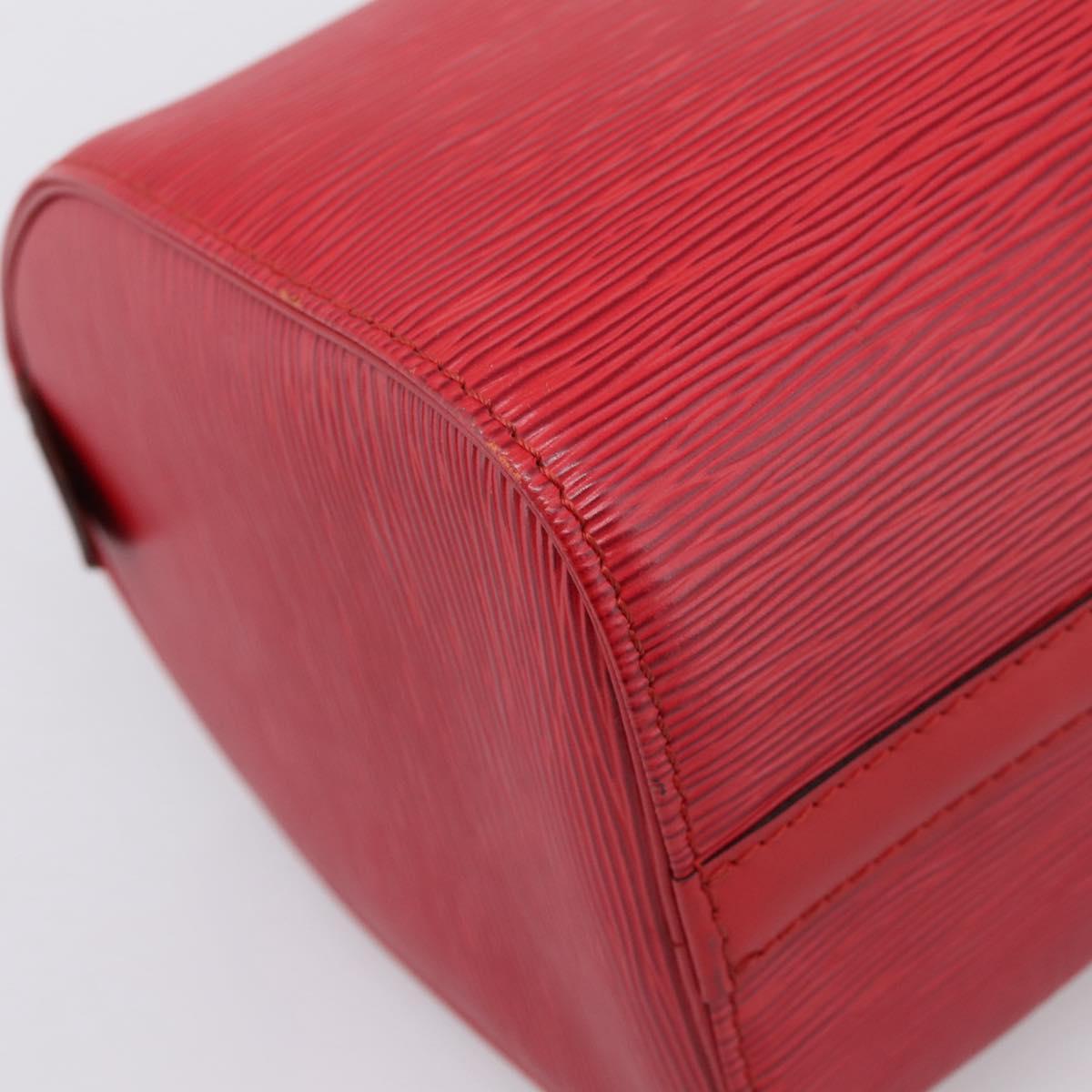 LOUIS VUITTON Epi Speedy 25 Hand Bag Castilian Red M43017 LV Auth BA15812V