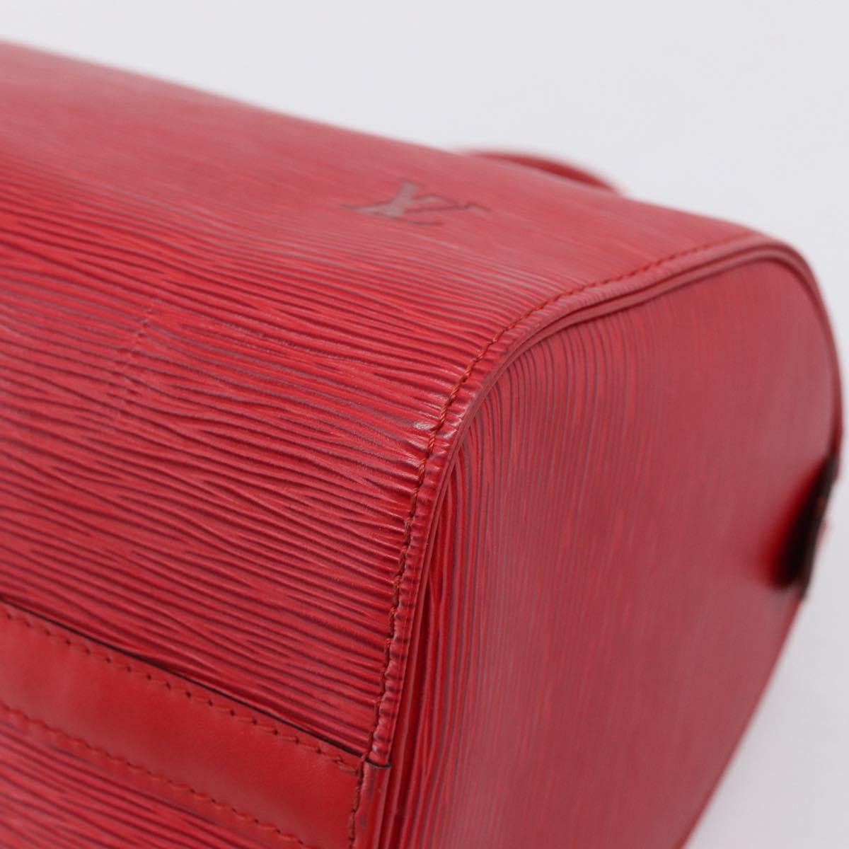LOUIS VUITTON Epi Speedy 25 Hand Bag Castilian Red M43017 LV Auth BA15812V