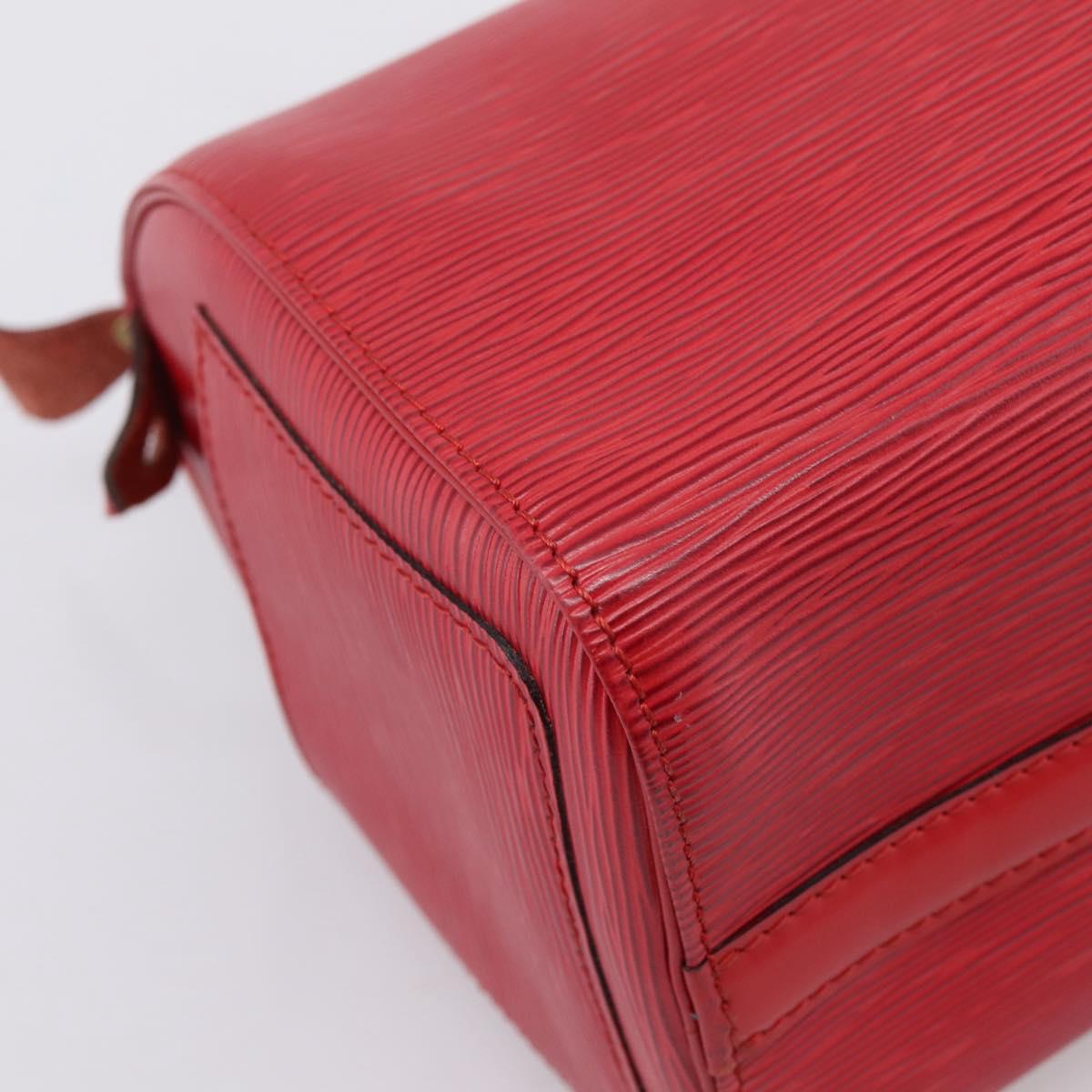 LOUIS VUITTON Epi Speedy 25 Hand Bag Castilian Red M43017 LV Auth BA15812V