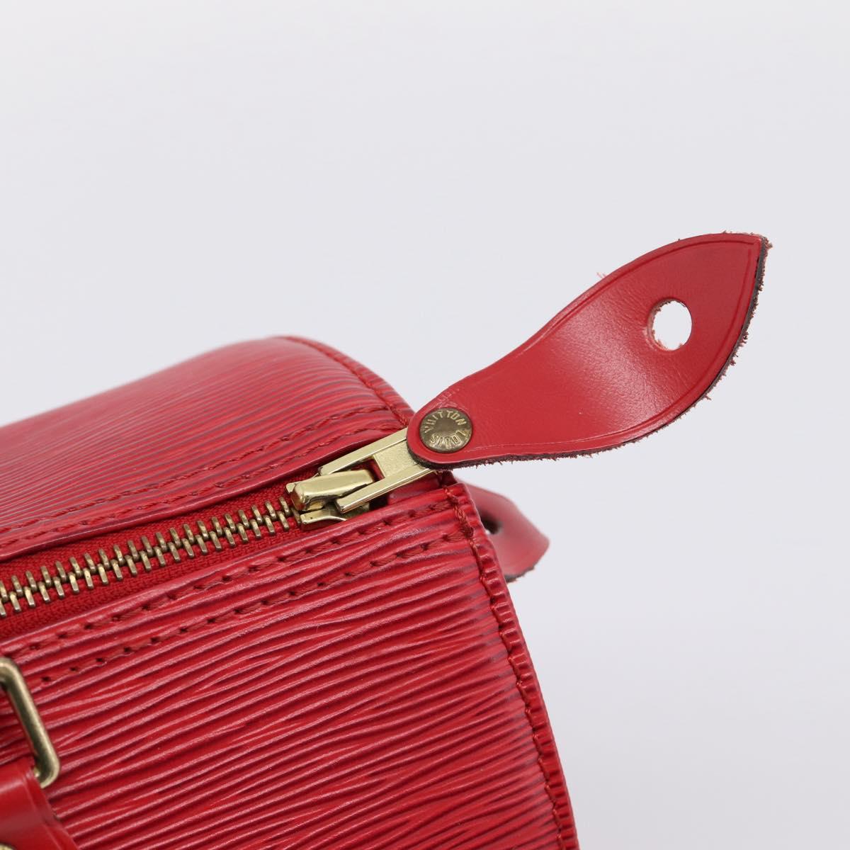 LOUIS VUITTON Epi Speedy 25 Hand Bag Castilian Red M43017 LV Auth BA15812V