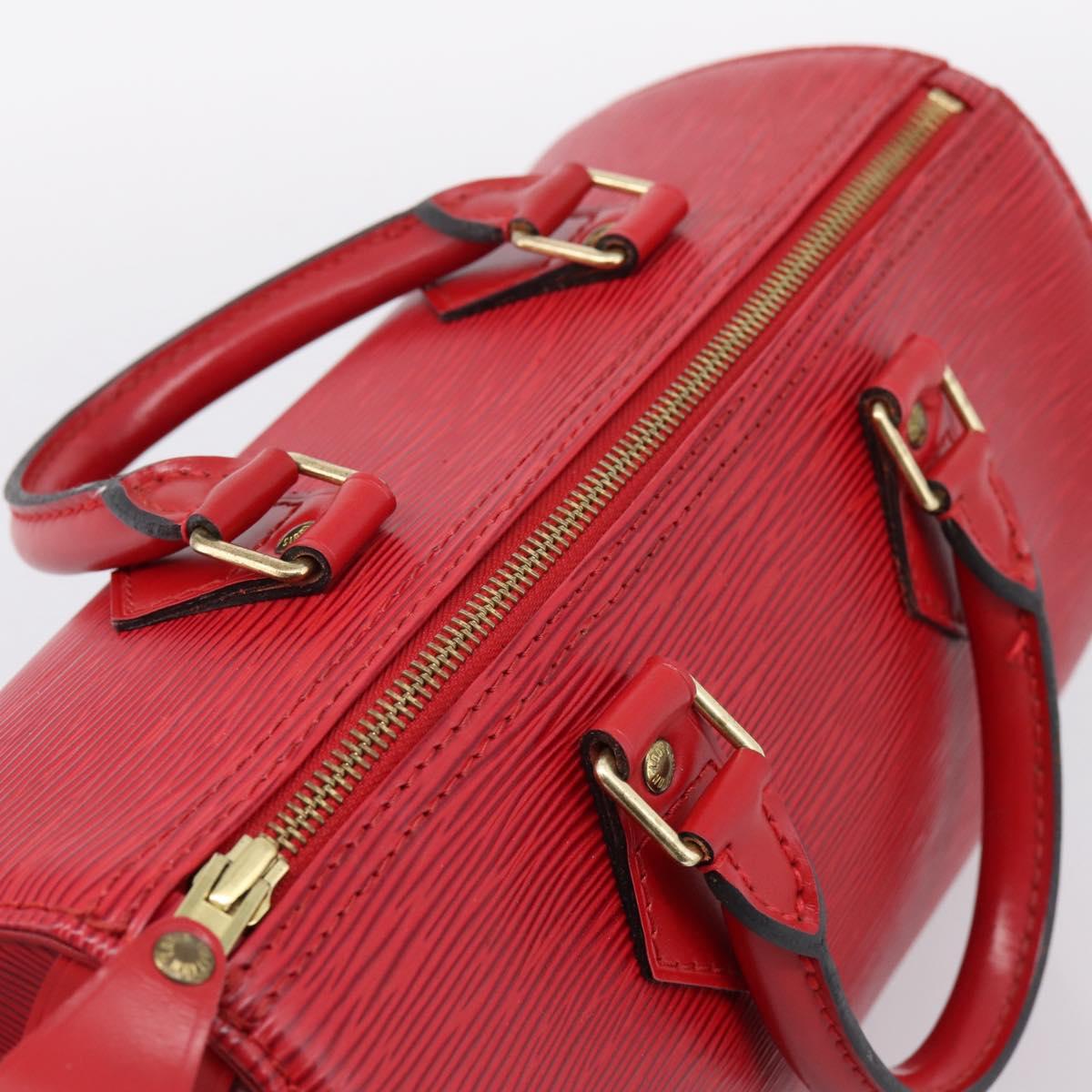 LOUIS VUITTON Epi Speedy 25 Hand Bag Castilian Red M43017 LV Auth BA15812V