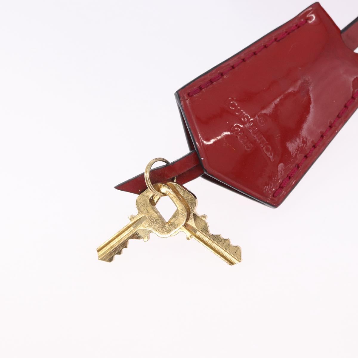LOUIS VUITTON Monogram Vernis Alma BB Bag 2way Red Slys M90174 Auth BA15815A