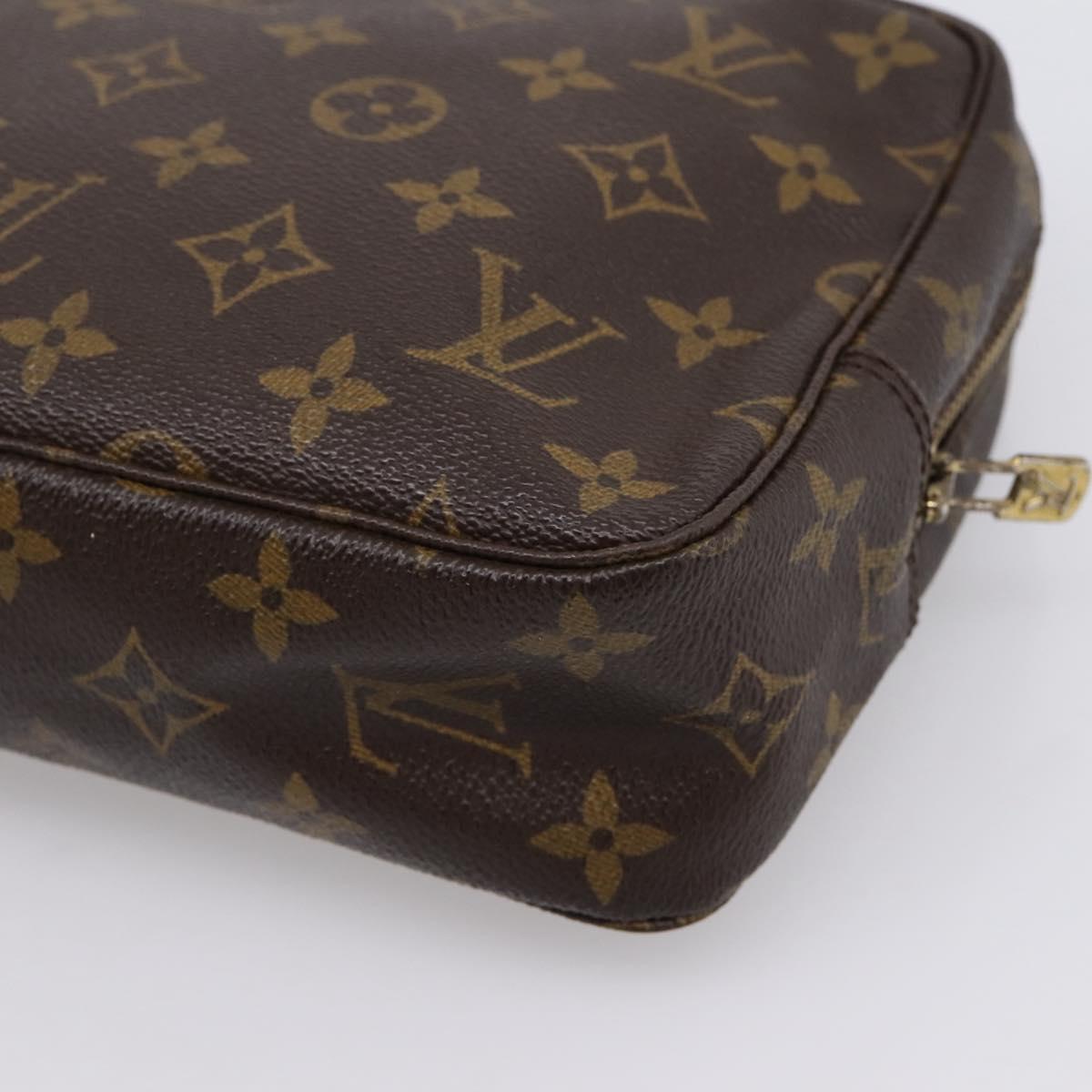 LOUIS VUITTON Monogram Trousse Toilette 23 Clutch Bag M47524 LV Auth BA15817