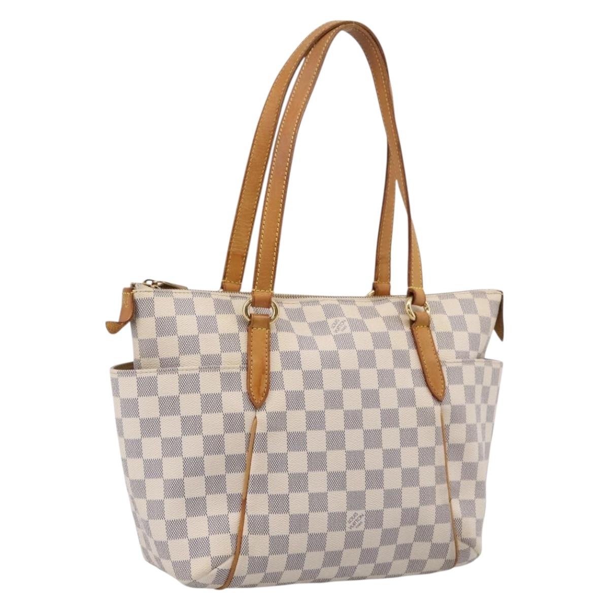 LOUIS VUITTON Damier Azur Totally PM Tote Bag N41280 LV Auth BA15820