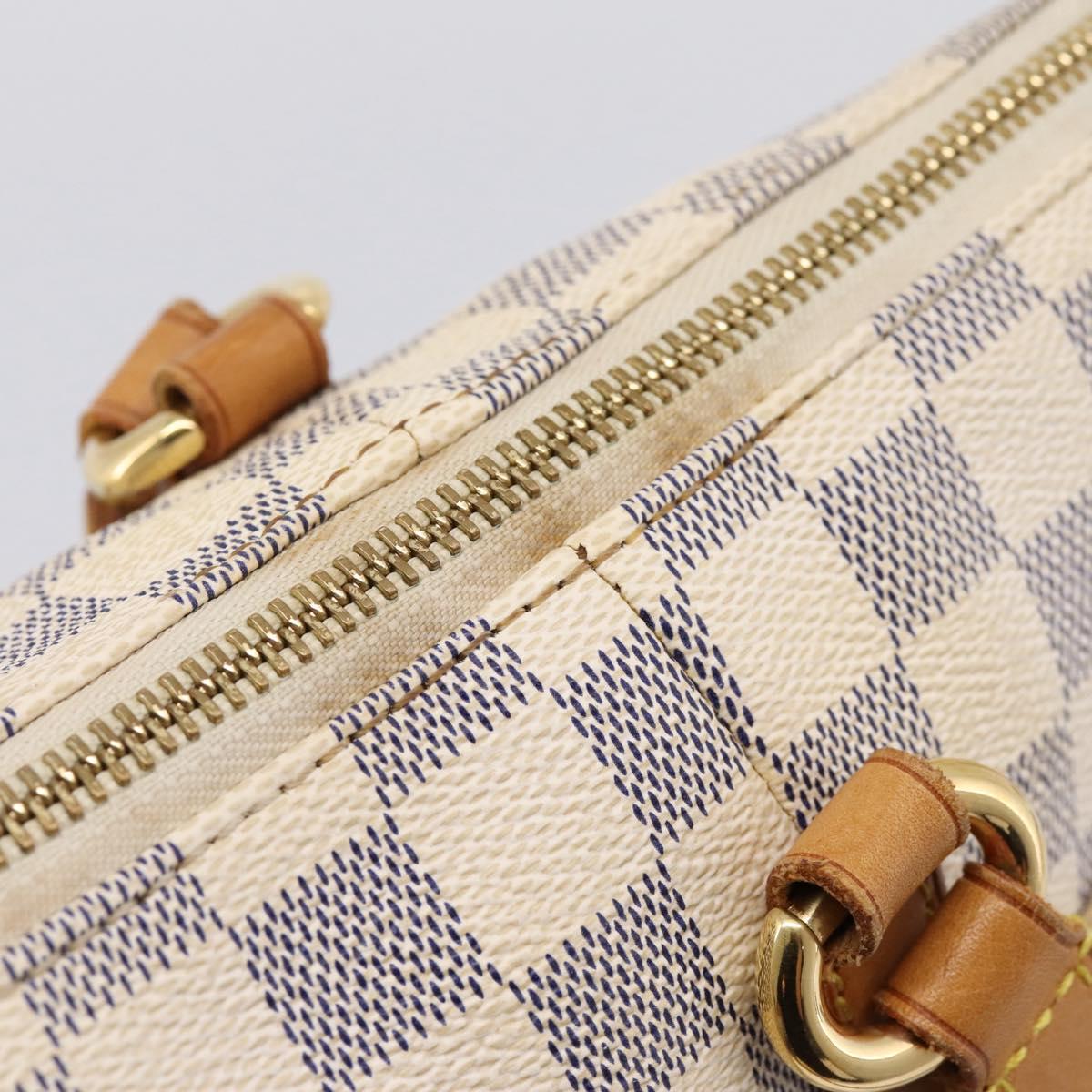 LOUIS VUITTON Damier Azur Totally PM Tote Bag N41280 LV Auth BA15820