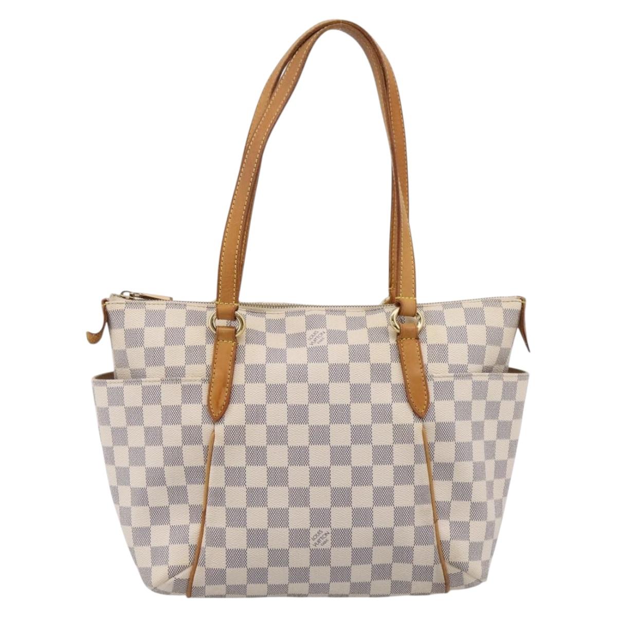 LOUIS VUITTON Damier Azur Totally PM Tote Bag N41280 LV Auth BA15820