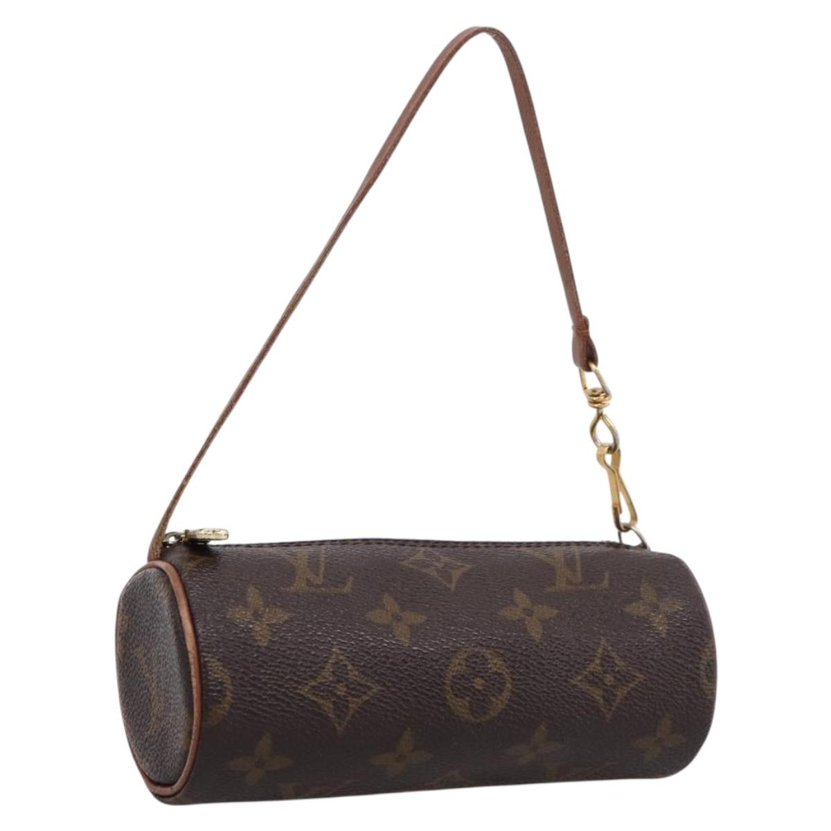 LOUIS VUITTON Monogram Papillon Pouch LV Auth BA15822