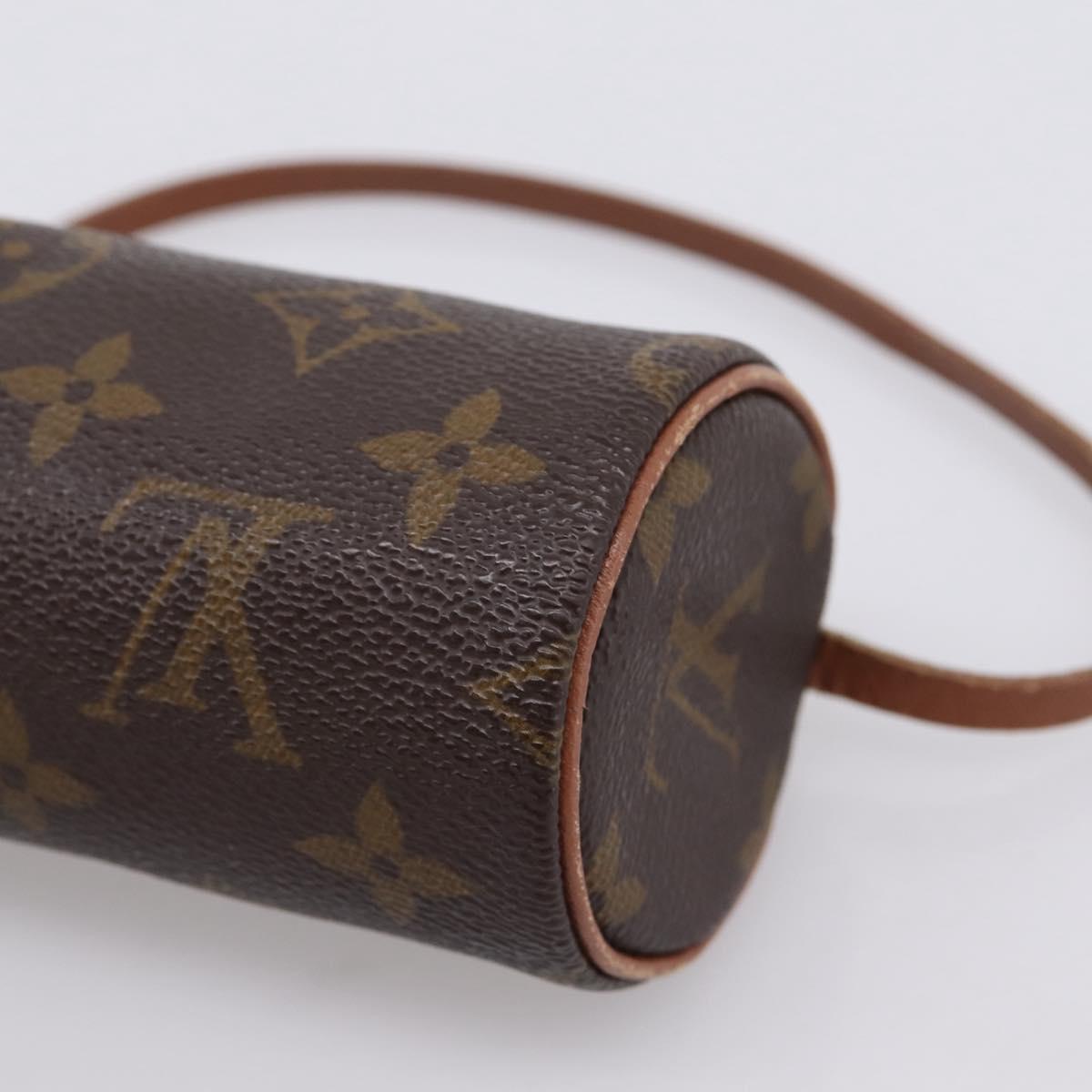 LOUIS VUITTON Monogram Papillon Pouch LV Auth BA15822