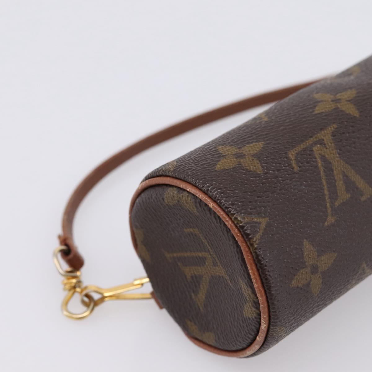 LOUIS VUITTON Monogram Papillon Pouch LV Auth BA15822