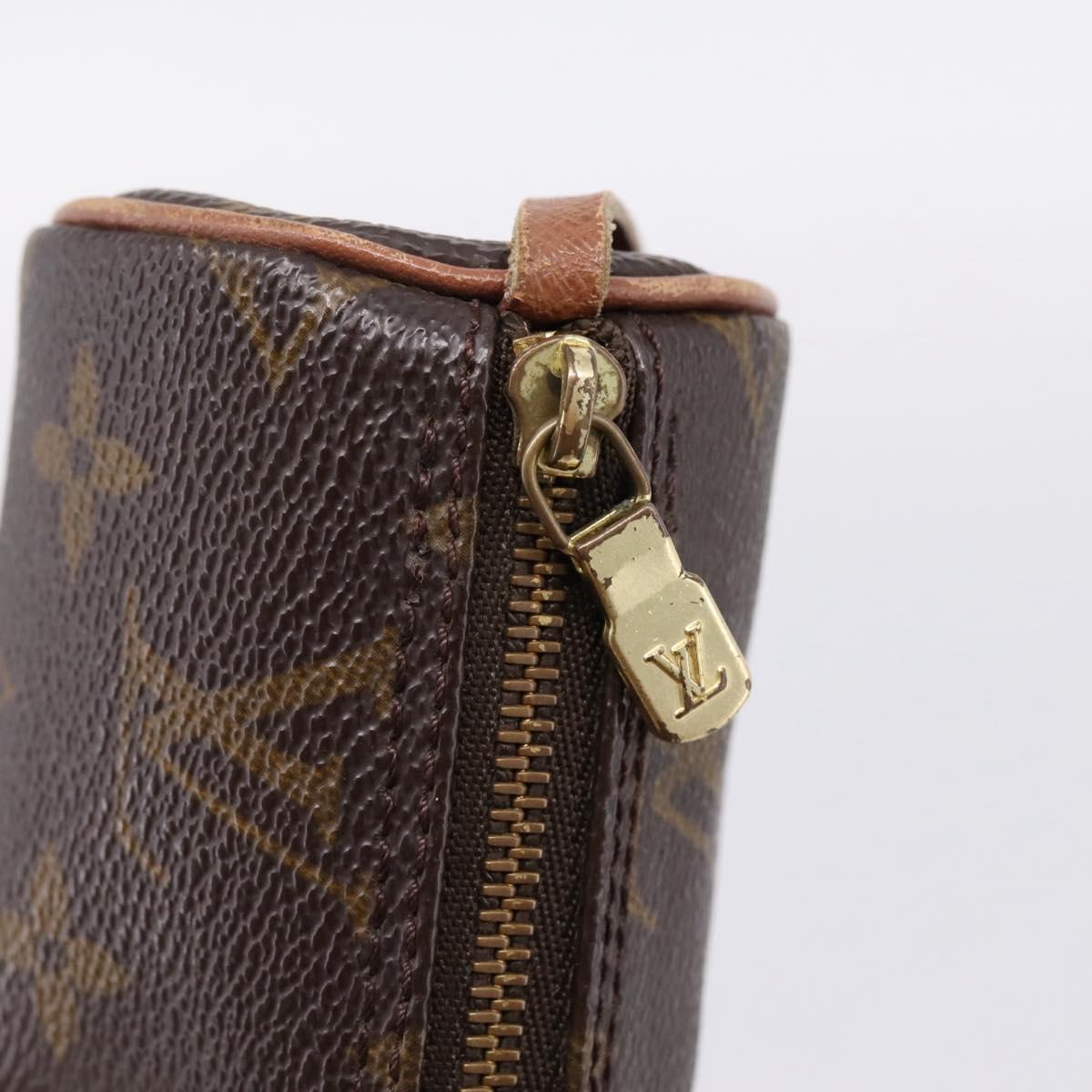 LOUIS VUITTON Monogram Papillon Pouch LV Auth BA15822