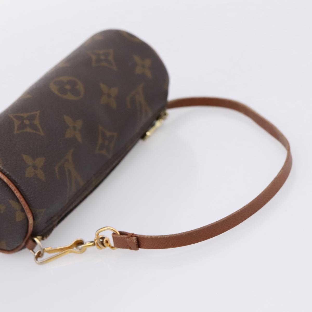 LOUIS VUITTON Monogram Papillon Pouch LV Auth BA15822