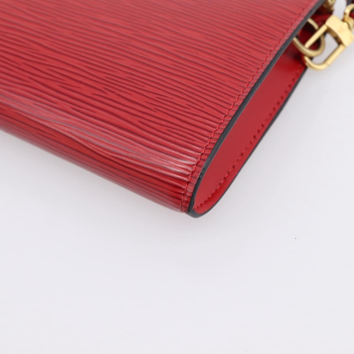 LOUIS VUITTON Epi Pochette Accessoires Pouch Red M52947 LV Auth BA15823A